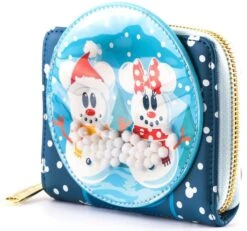 "Loungefly - Mickey & Minnie Snowman" Wallet Multicolour By Mickey Mouse