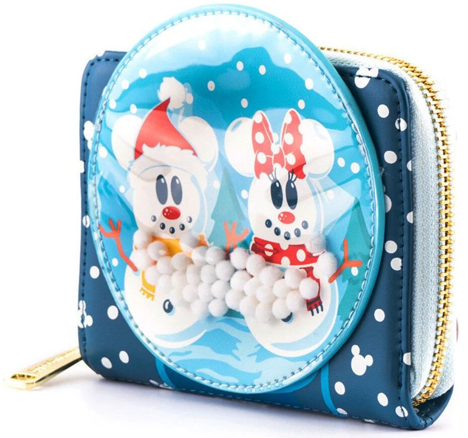 "Loungefly - Mickey & Minnie Snowman" Wallet Multicolour By Mickey Mouse