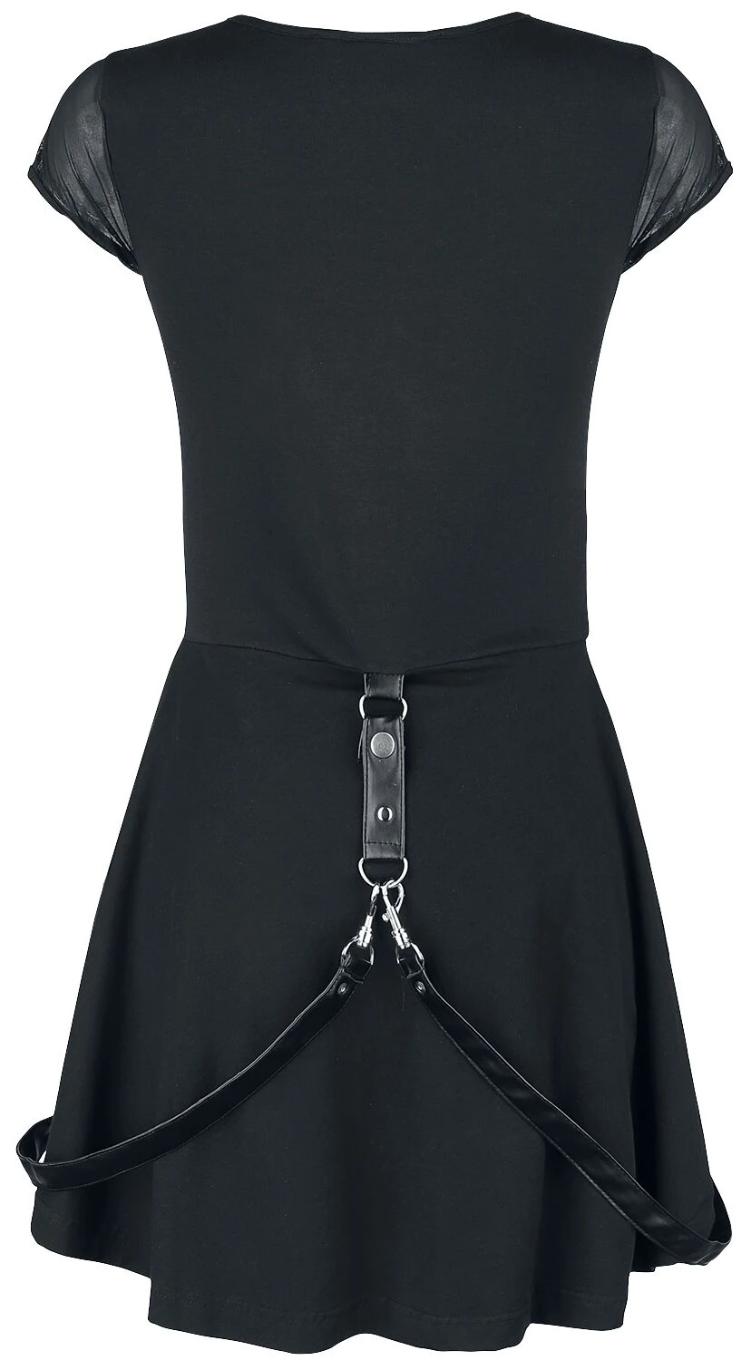 "Eranthe Dress" Medium-length Dress Black-grey By Heartless - Image 2