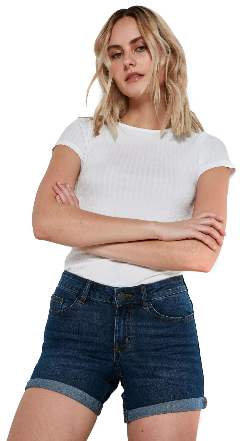 "Be Lucy Shorts" Shorts Blue By Noisy May - Image 4