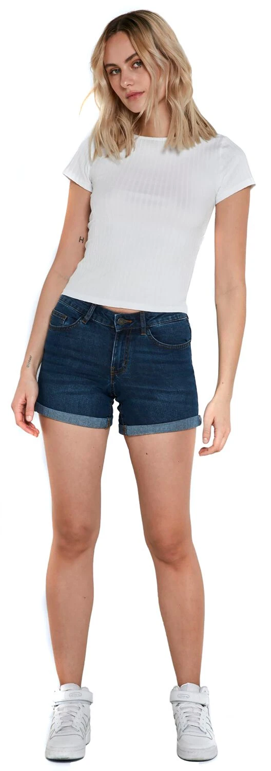 "Be Lucy Shorts" Shorts Blue By Noisy May - Image 5