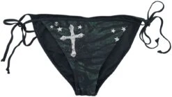 "Bikini Bottoms With Prints" Bikini Bottom Green By Rock Rebel By EMP