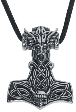 "Thor's Hammer" Necklace Silver-coloured By EtNox Hard And Heavy