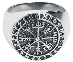 "Vegvisir" Ring Silver-coloured By EtNox Magic And Mystic