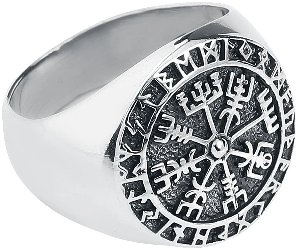"Vegvisir" Ring Silver-coloured By EtNox Magic And Mystic - Image 2