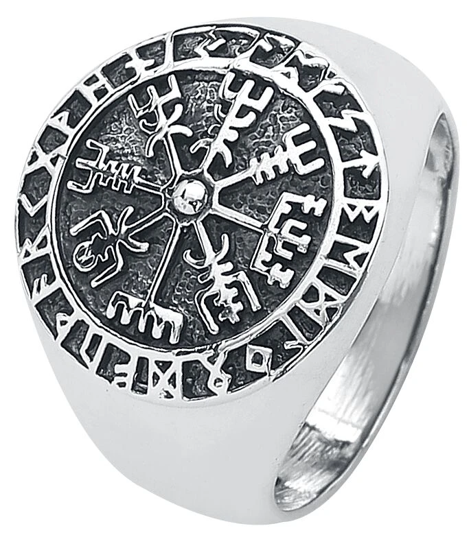 "Vegvisir" Ring Silver-coloured By EtNox Magic And Mystic - Image 5