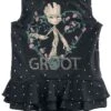 "Kids - Heart Groot" Kids' Swimsuit Black By Guardians Of The Galaxy