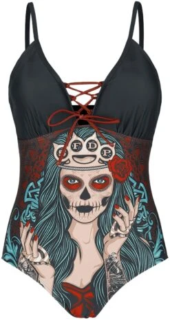 "EMP Signature Collection" Swimsuit Multicolour By Five Finger Death Punch