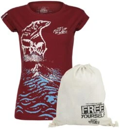 "Don't Fuck Up The World - Red T-shirt With Print" T-Shirt Red By EMP Special Collection