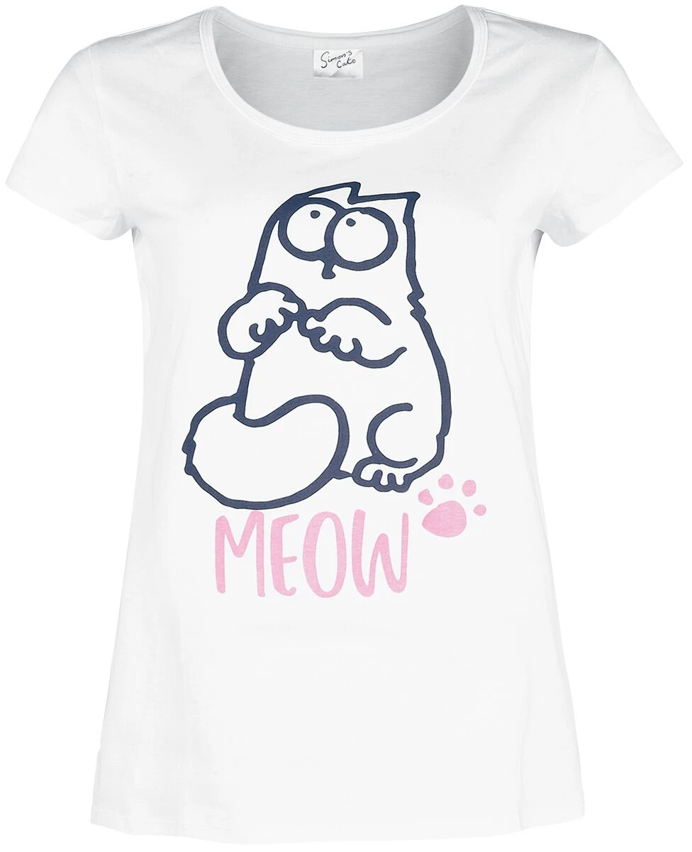 "Meow" Pyjama White-pink By Simon' S Cat - Image 3