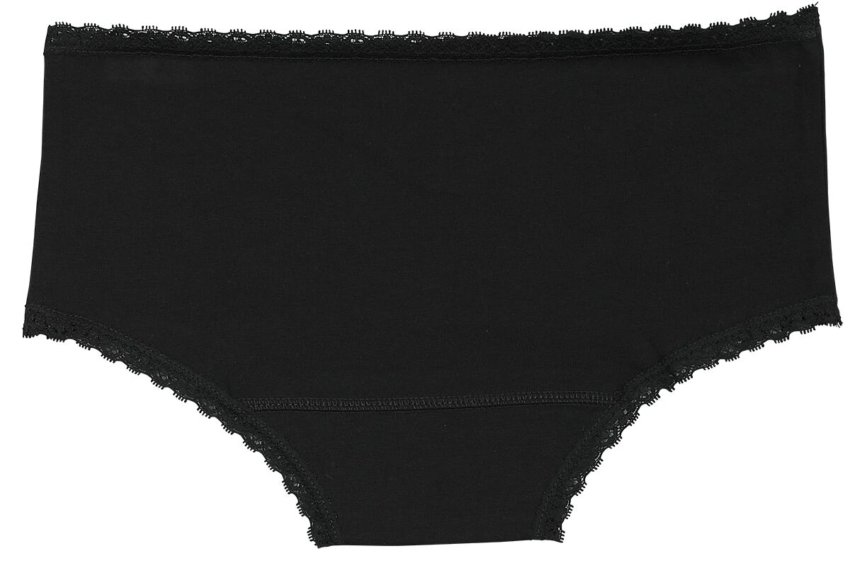 "Three-pack Of Pants With Witch Motifs" Panty Set Black By Gothicana By EMP - Image 2