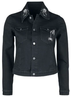 "Jack Skellington" Jeans Jacket Black By The Nightmare Before Christmas