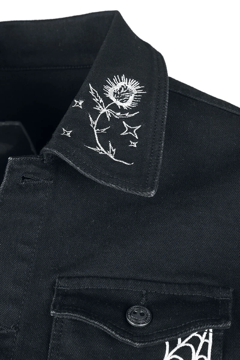 "Jack Skellington" Jeans Jacket Black By The Nightmare Before Christmas - Image 3