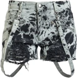 "Demelza Shorts" Shorts Black-grey By Heartless