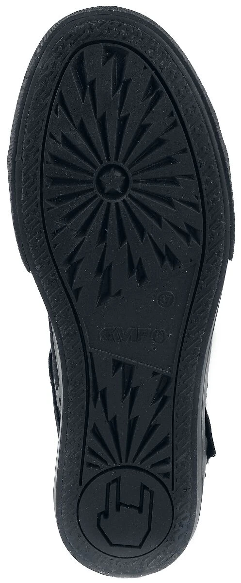 "Phat Kandi X Black Blood By Gothicana Trainers" Sneakers High Black By Black Blood By Gothicana - Image 6