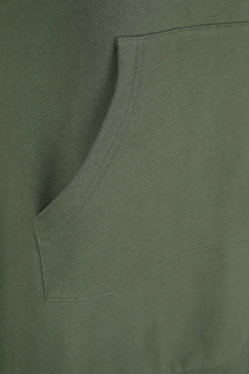 "Oversized Hoodie" Hooded Sweater Olive By RED By EMP - Image 2