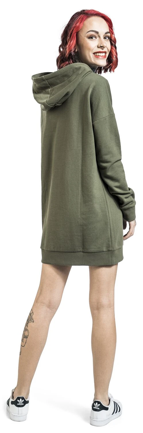 "Oversized Hoodie" Hooded Sweater Olive By RED By EMP - Image 4