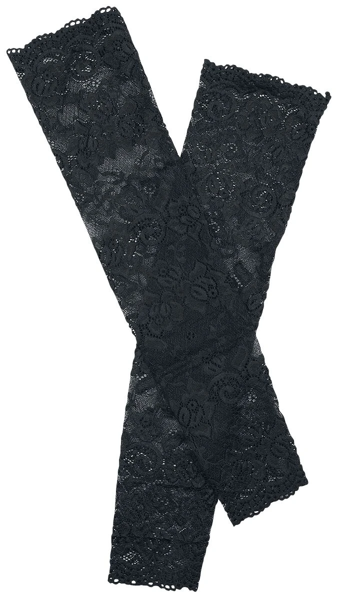 "Lace Sleeve Glove" Arm Warmers Black By Pamela Mann - Image 2