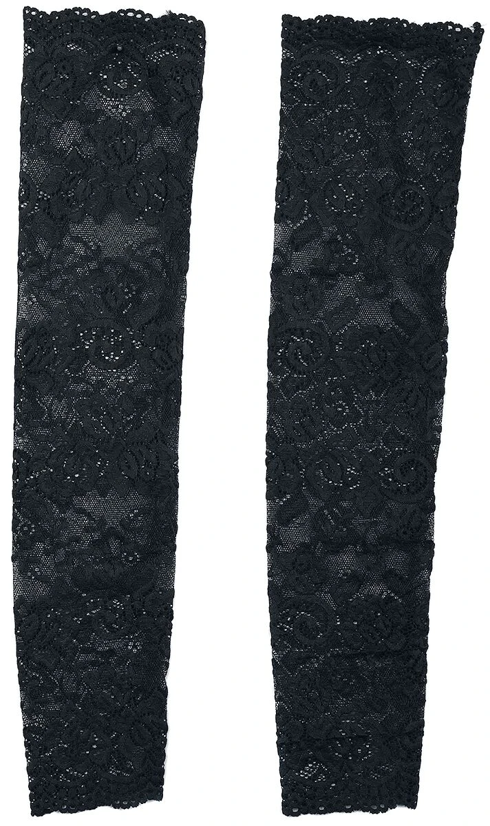 "Lace Sleeve Glove" Arm Warmers Black By Pamela Mann - Image 3