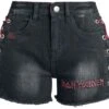 "EMP Signature Collection" Hot Pants Black By Iron Maiden