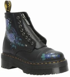 "Sinclair Floral - Mystic Garden/Floral Print Black Backhand" Boot Multicolour By Dr. Martens