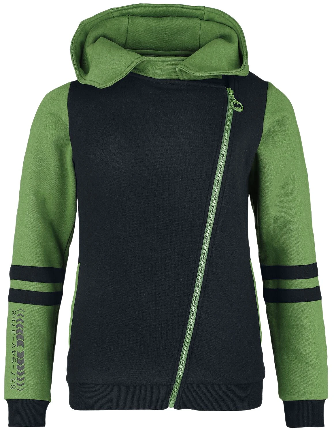 "Tech" Hooded Zip Black-green By Batman - Image 3