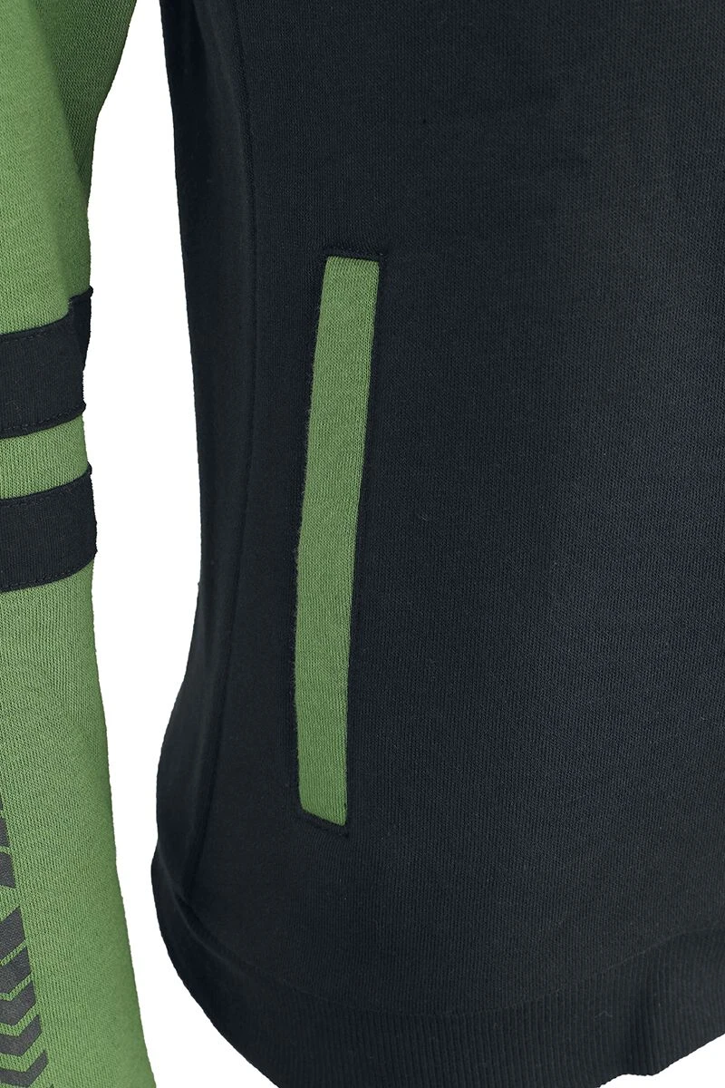 "Tech" Hooded Zip Black-green By Batman - Image 6