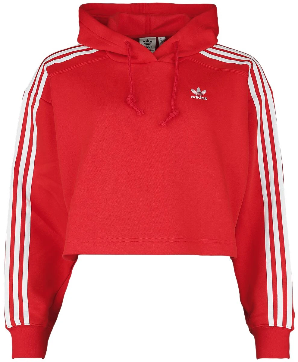 "Short Hoodie" Hooded Sweater Red By Adidas