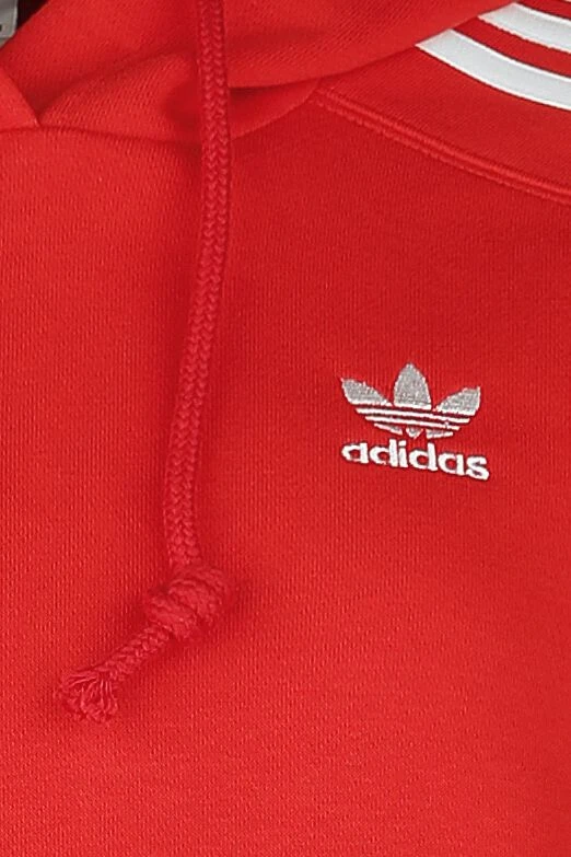 "Short Hoodie" Hooded Sweater Red By Adidas - Image 3