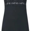 "Nightgown With Lace" Nightshirt Black By Black Premium By EMP