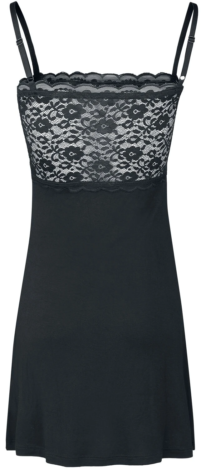 "Nightgown With Lace" Nightshirt Black By Black Premium By EMP - Image 2