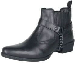 "Biker Boots" Biker Boot Black By Rock Rebel By EMP