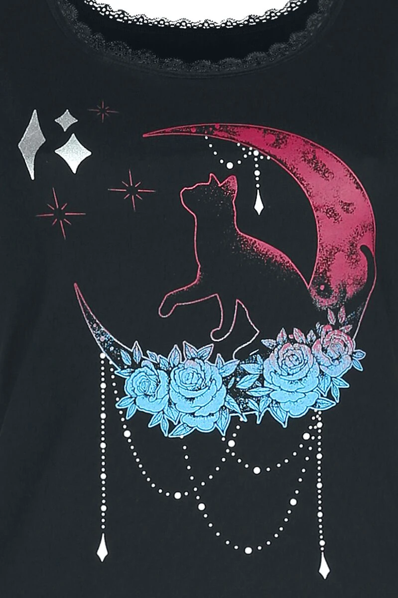 "Pyjama Set With Moon Print" Pyjama Black By Full Volume By EMP - Image 4