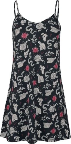 "Nachthemd Mit Witchy Motiven" Nightshirt Black By Gothicana By EMP