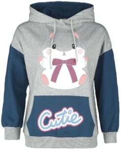 "Coroham" Hooded Sweater Grey-blue By Amufun