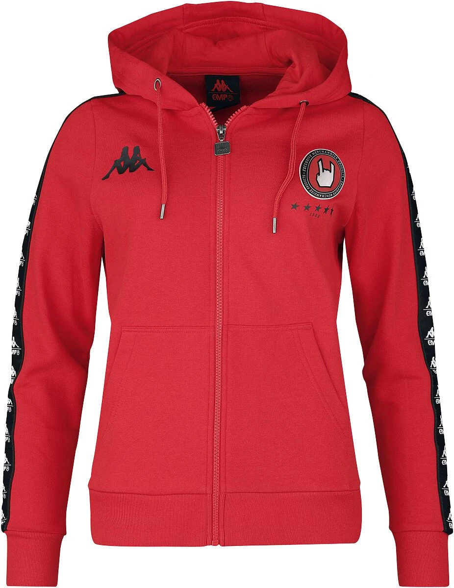 "Kappa X EMP Hooded Jacket" Hooded Zip Red By EMP Special Collection