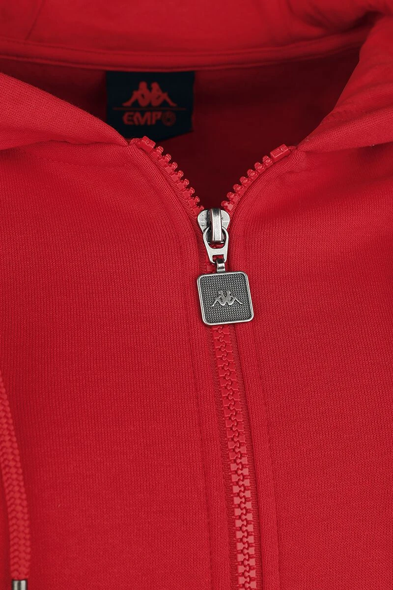 "Kappa X EMP Hooded Jacket" Hooded Zip Red By EMP Special Collection - Image 5
