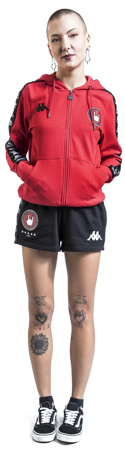 "Kappa X EMP Hooded Jacket" Hooded Zip Red By EMP Special Collection - Image 10