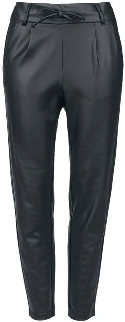 "ONLPOPTRASH EASY COATED TROUSERS" Imitation Leather Trousers Black By Only