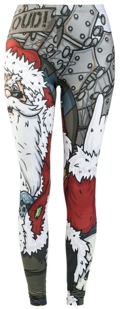 "Xmas Leggings" Leggings Black By Full Volume By EMP