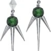 "Spikes" Earring Silver-coloured By Black Premium By EMP