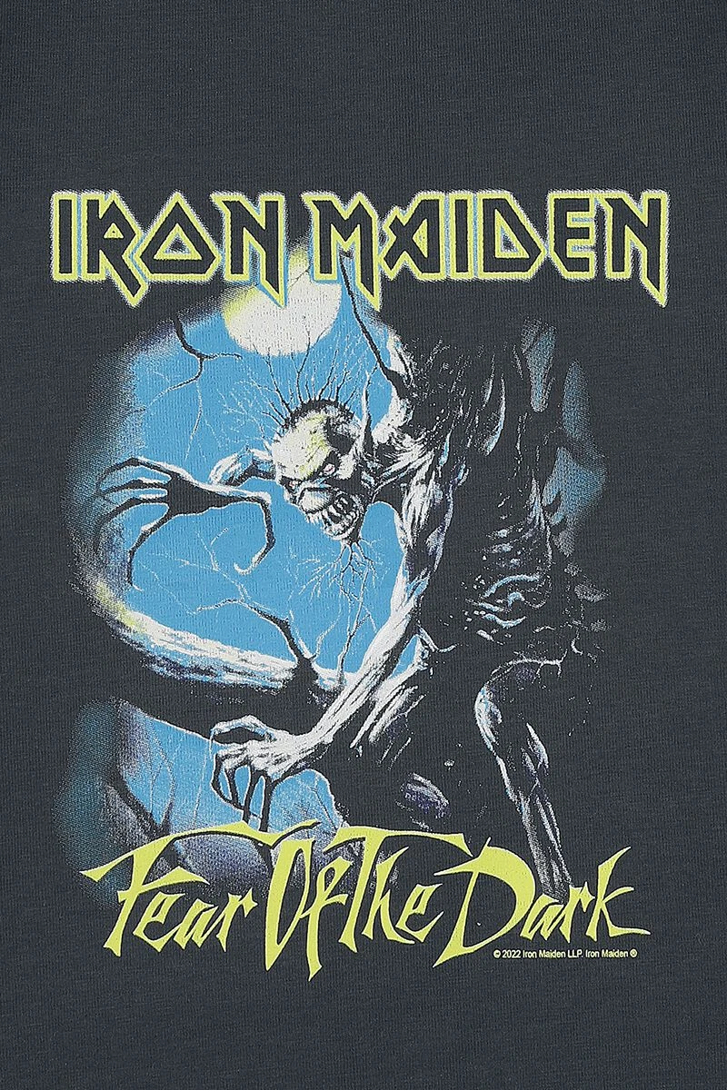 "Amplified Collection - Fear Of The Dark" Short Dress Charcoal By Iron Maiden - Image 3