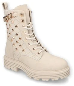"Lace-up Boots With Chain And Rivets" Boot Natural By Dockers By Gerli