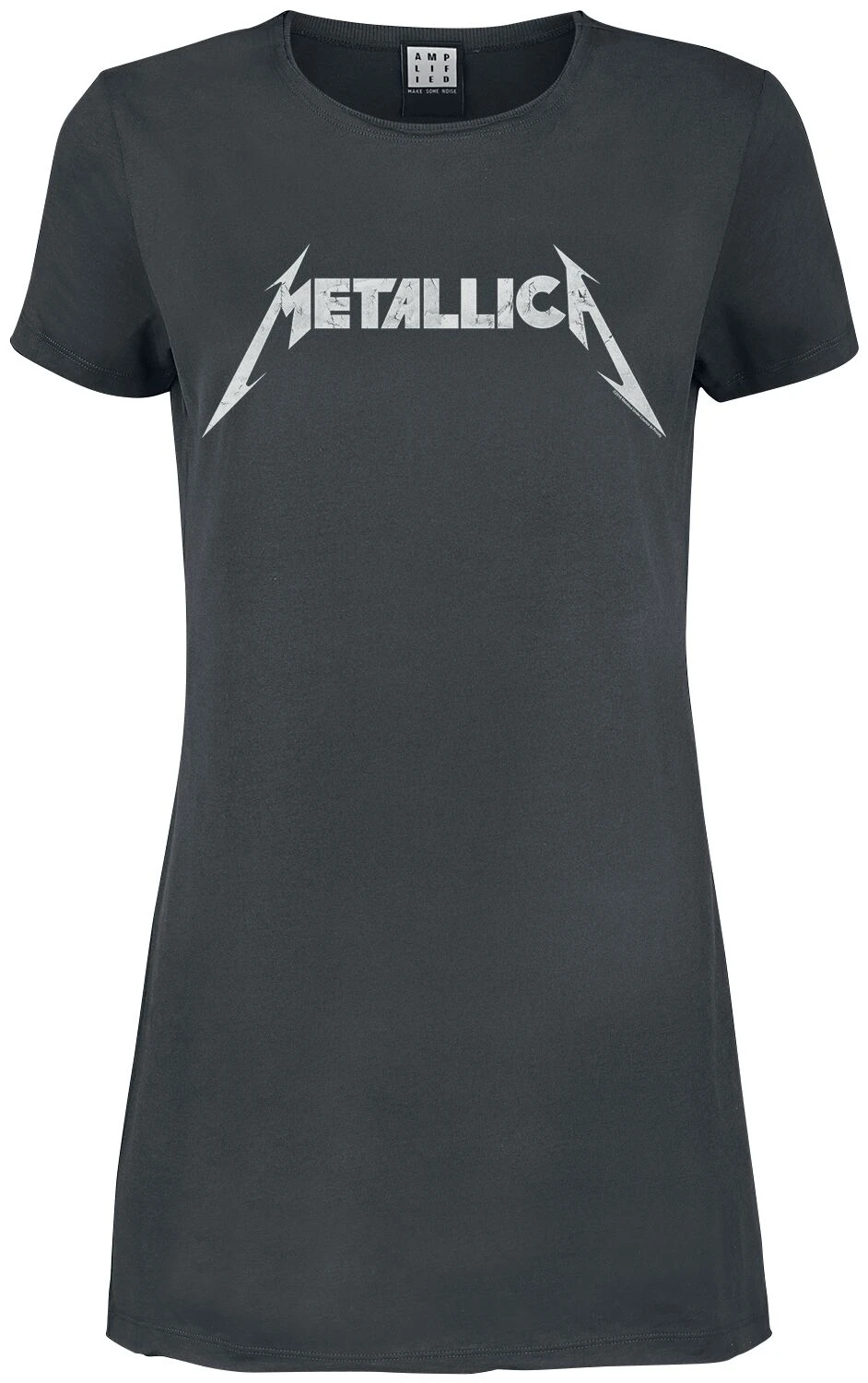 "Amplified Collection - Logo" Short Dress Charcoal By Metallica