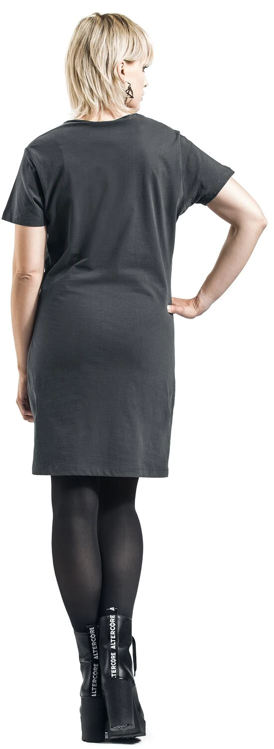 "Amplified Collection - Logo" Short Dress Charcoal By Metallica - Image 5