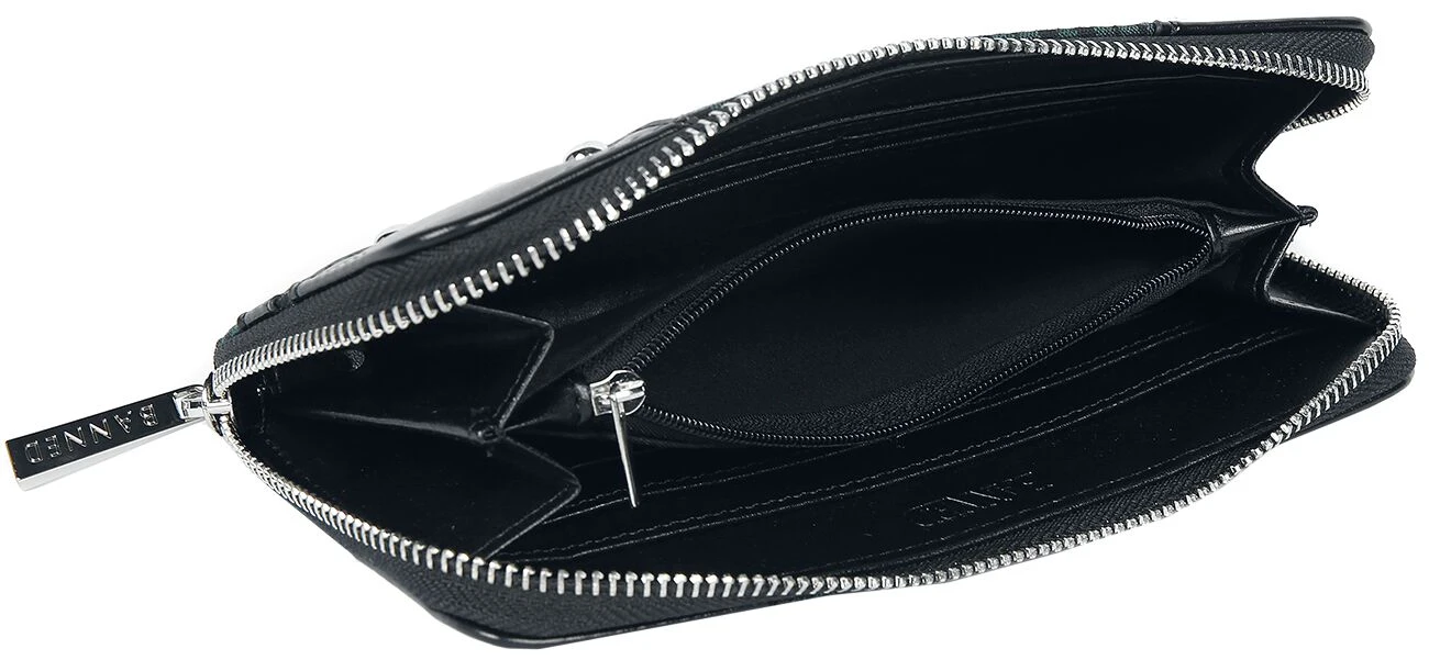 "Tartan" Wallet Green-black By Banned Alternative - Image 4