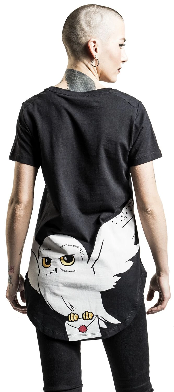"Hedwig" T-Shirt Black By Harry Potter - Image 5
