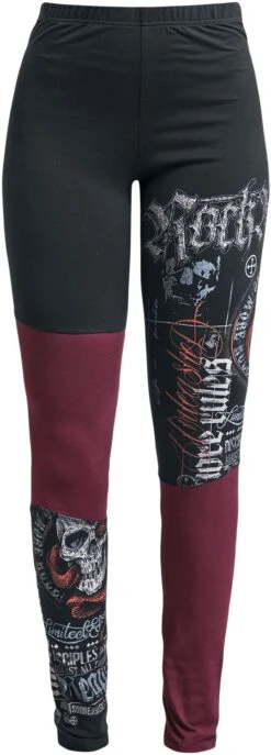 "Rock Rebel By EMP" Leggings Black-red By Rock Rebel By EMP