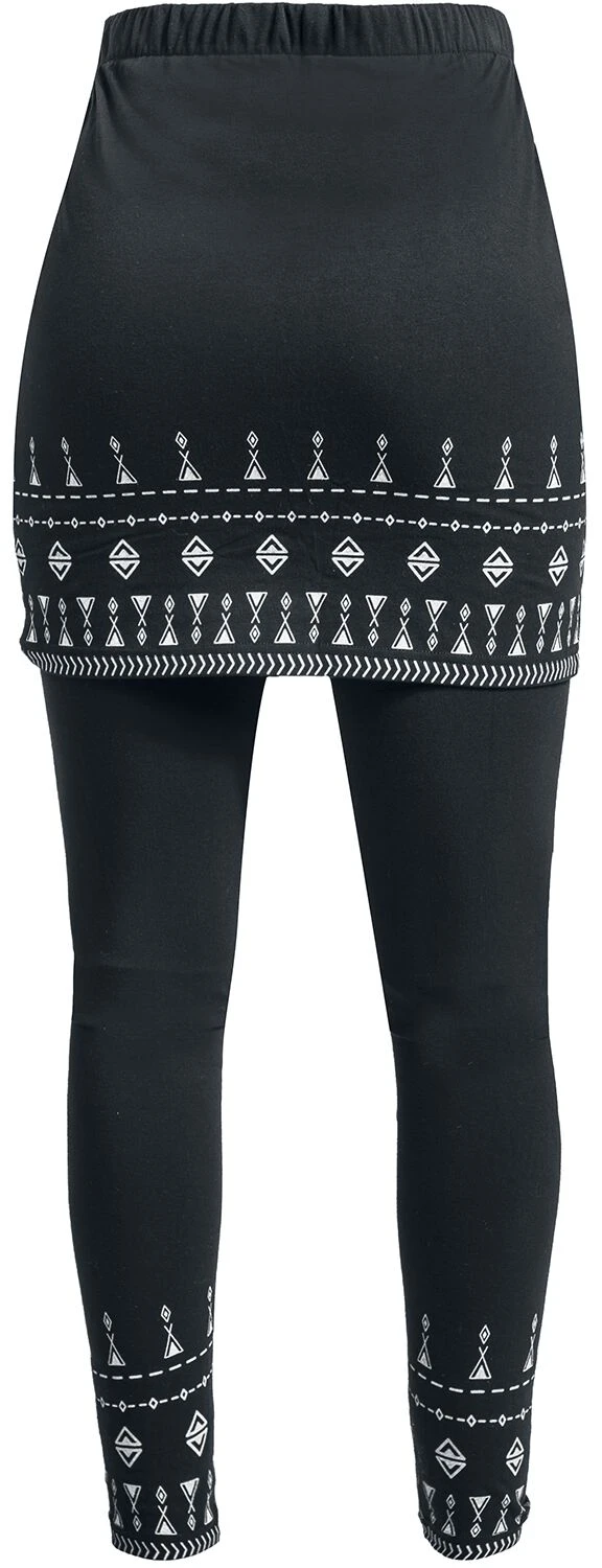 "Two-in-one Leggings And Skirt" Leggings Black By RED By EMP - Image 2