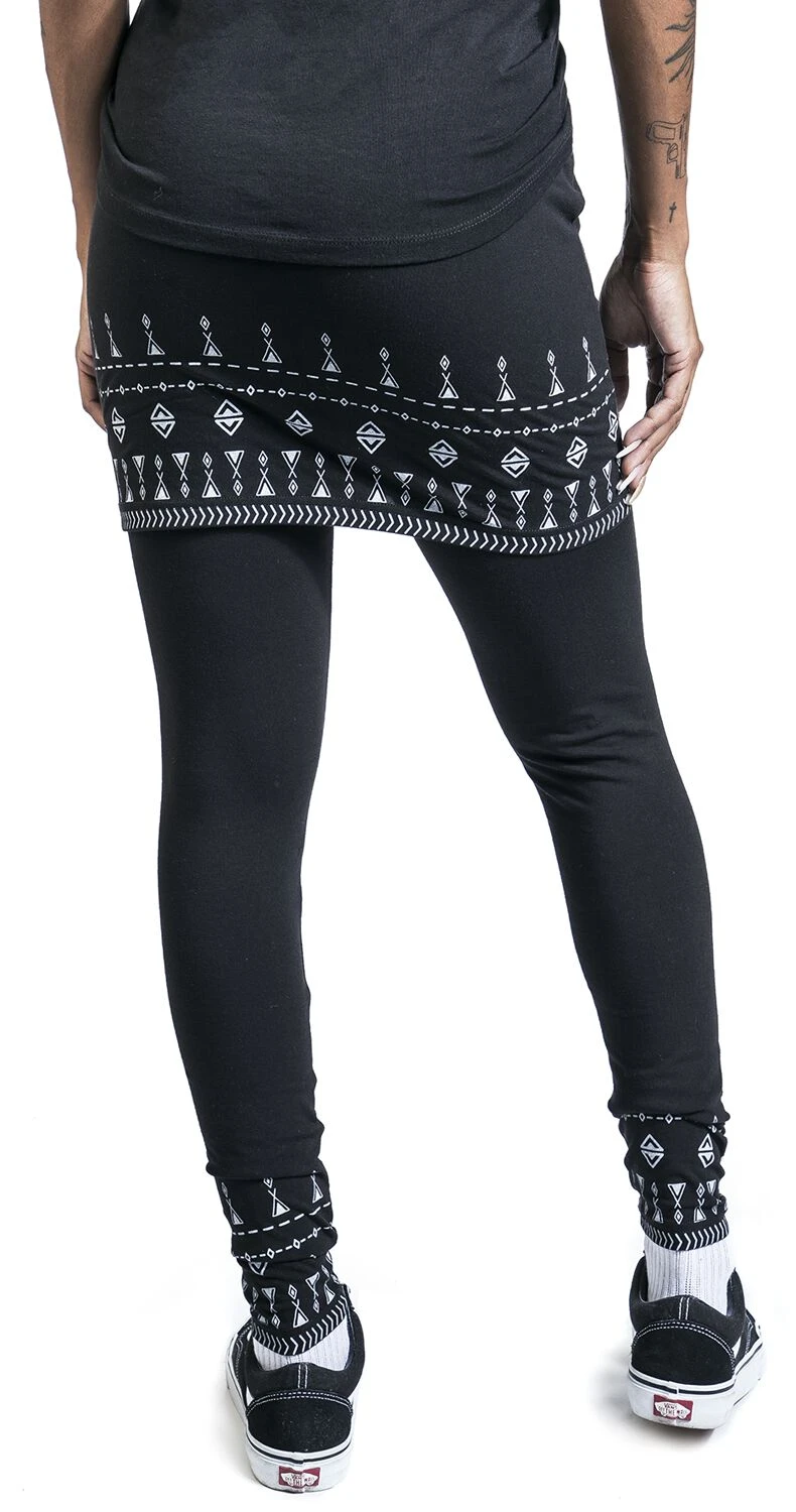 "Two-in-one Leggings And Skirt" Leggings Black By RED By EMP - Image 5